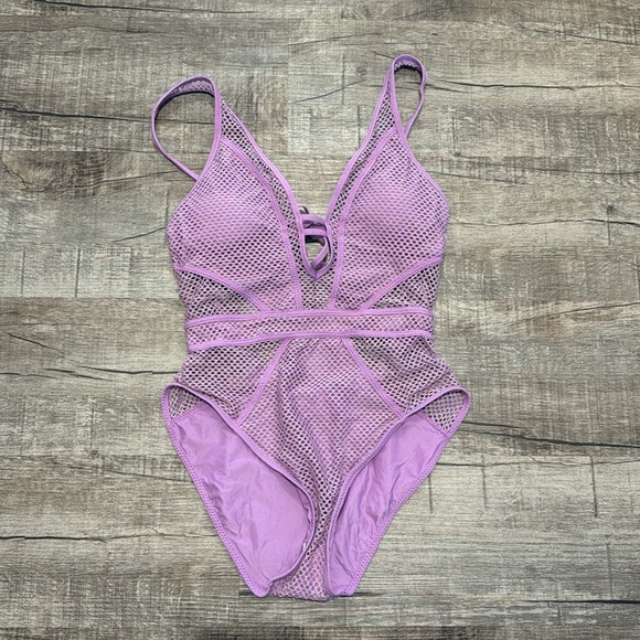 NWOT!! Becca by Rebecca - Virtue Network Show & Tell Plunge One Piece Swimsuit - Picture 4 of 8